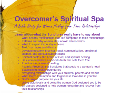 Announcing 2026 Overcomer’s Spiritual Spa – Domestic Abuse Support Group and Bible Study Starts April 6
